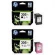 HP 305XL High Capacity Black & Tri-Colour Ink Cartridge Multipack - (6ZA94AE)