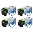 Compatible Lexmark C242X 4 Colour Extra High Capacity Toner Cartridge Multipack