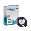 Compatible Dymo S0721610 Black On White LetraTag Adhesive Label Plastic Tape 12mm x 4m