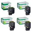 Lexmark C242X 4 Colour Extra High Capacity Return Program Toner Cartridge Multipack