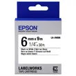 Epson C53S652003 Black On White Labelling Tape 6mm x 9m - (LK-2WBN)