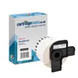 Compatible Brother DK-22205 62mm x 30.48m Black On White Strong Adhesive Continuous Tape Paper
