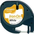 Dymo 18769 Black On White LetraTag Iron-On Fabric Adhesive Tape 12mm x 2m (S0718850)