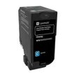 Lexmark 74C2SC0 High Capacity Cyan Return Programme Toner Cartridge