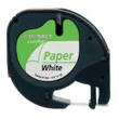 Dymo 91200 Black On White LetraTag Adhesive Paper Tape 12mm x 4m (S0721510)