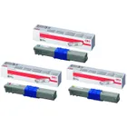 Oki 4446970 3 Colour Toner Cartridge Multipack