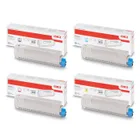 Oki 458628 4 Colour Toner Cartridge Multipack