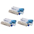 Compatible High Capacity Oki 4649060 3 Colour Toner Cartridge Multipack