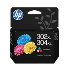 HP 302XL/304XL High Capacity Tri-Colour Ink Cartridge - (B7RT8AE)