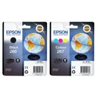 Epson 266 / 267 Black and Tricolour Ink Cartridge Multipack - (Globe)