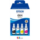 Epson T664 4 Colour Ink Bottle Multipack