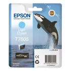 Epson T7605 Light Cyan Ink Cartridge - (C13T760540 Killer Whale)