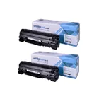 Compatible HP 36A Black Toner Cartridge Twin Pack - (CB436AD)