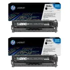 HP 304A Black Toner Cartridge Twin Pack - (CC530AD)