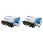 Compatible HP 305X High Capacity Black Toner Cartridge Twin Pack - (CE410XD)