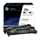 HP 26X High Capacity Black Toner Cartridge Twin Pack (CF226XD)
