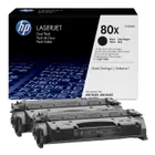 HP 80X High Capacity Black Toner Cartridge Twin Pack (CF280XD)