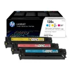 HP 128A 3 Colour Toner Cartridge Multipack - (CF371AM)