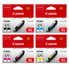 Canon CLI-571XL High Capacity 4 Colour Ink Cartridge Multipack
