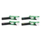 Lexmark 20N20 4 Colour Return Programme Toner Cartridge Multipack