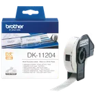 Brother DK-11204 400 x Black On White 17mm x 54mm Adhesive Multi Purpose Labels Paper