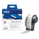 Brother DK-22210 Black On White 29mm x 30.48m Strong Adhesive Continuous Paper Tape Paper
