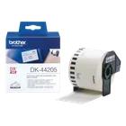 Brother DK-44205 Black On White 62mm x 30.48m Continuous Paper Tape Adhesive Paper