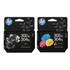 HP 302XL/304XL High Capacity Black & Tri-Colour Ink Cartridge Multipack