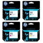 HP 711 High Capacity 4 Colour Ink Cartridge Multipack