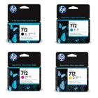 HP 712 High Capacity 4 Colour Ink Cartridge Multipack