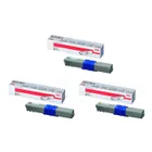Oki 4446972 High Capacity 3 Colour Toner Cartridge Multipack