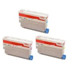 Oki 4650750 3 Colour Toner Cartridge Multipack
