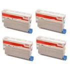 Oki 4650750 4 Colour Toner Cartridge Multipack