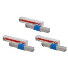 Oki 4650870 High Capacity 3 Colour Toner Cartridge Multipack