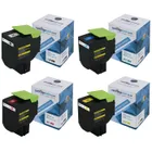 Compatible Lexmark 702X Extra High Capacity 4 Colour Toner Cartridge Multipack