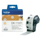 Brother DK-11221 1000x Square Black On White 23mm x 23mm Permanent Adhesive Paper Labels