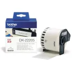 Brother DK-22205 Black On White 62mm x 30.48m Strong Adhesive Continuous Tape Paper (DK22205 Tape)