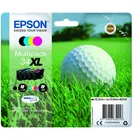 Epson 34XL High Capacity 4 Colour Ink Cartridge Multipack (T3476 Golf Ball)