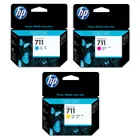 HP 711 3 Colour Ink Cartridge Multipack - (P2V32A)