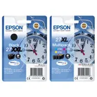 Epson 27XXL Extra High Capacity Black & 27XL High Capacity 3 Colour Ink Cartridge Multipack - (Alarm Clock)