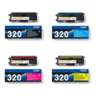 Brother TN-320 4 Colour Toner Cartridge Multipack