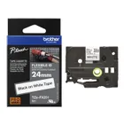 Brother TZe-FX251 Black On White Flexi ID P-Touch Adhesive Labelling Tape 24mm x 8m