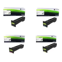 Lexmark 24B65LY 4 Colour Toner Cartridge Multipack - (contains 24B6508, 24B6509, 24B6510 & 24B6511)