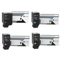 Lexmark 24B751 4 Colour Toner Cartridge Multipack
