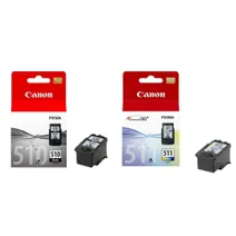 Canon PG-510 / CL-511 Black & Tri-Colour Ink Cartridge Multipack (2970B010)
