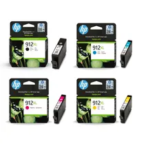HP 912XL High Capacity 4 Colour Ink Cartridge Multipack (3YP34AE)