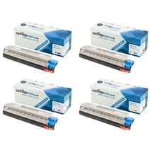 Compatible Oki 4387230 4 Colour Toner Cartridge Multipack