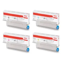 Oki 458628 4 Colour Toner Cartridge Multipack