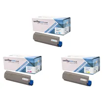 Compatible Oki 4650750 3 Colour Toner Cartridge Multipack 