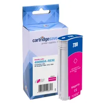 Compatible HP 738 Magenta Ink Cartridge - (498N6A)